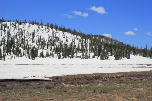 Snow at about 10000 feet