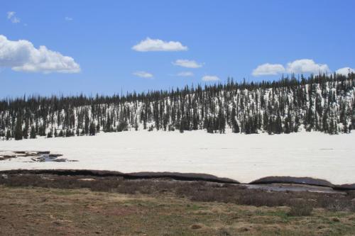 Snow at about 10000 feet