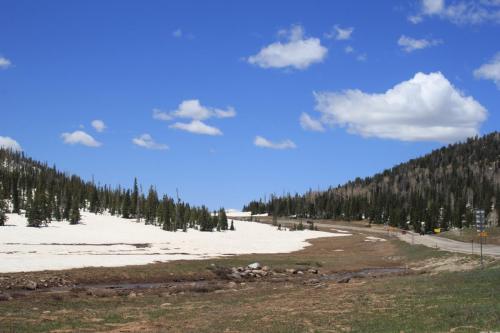 Snow at about 10000 feet